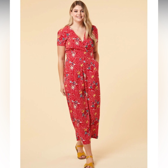 ARIANNE ECOVERO FLOWER PATCH PRINT JUMPSUIT Joanie Molly Hatch Pockets - Picture 10 of 10